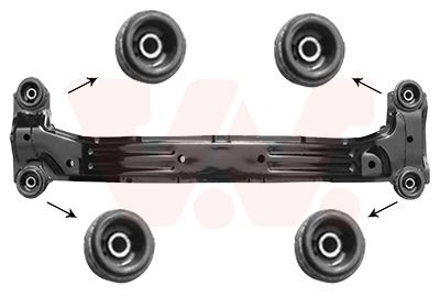 8257629 VAN Wezel Viga de suspensão traseira (plataforma veicular)